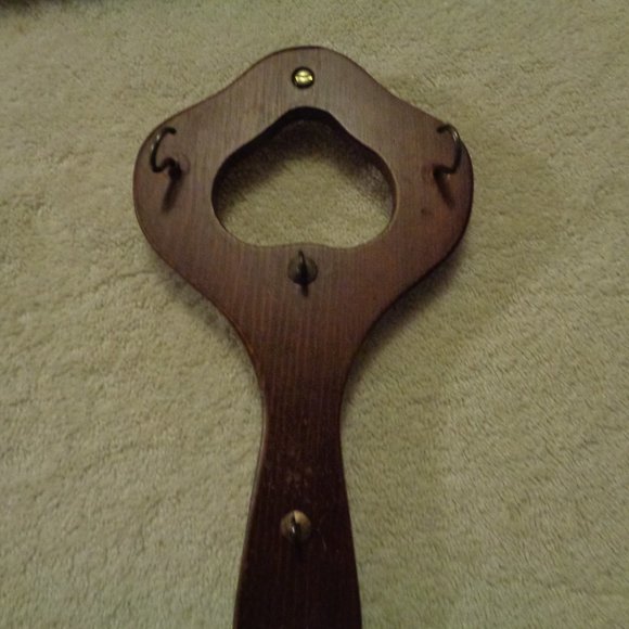 STEAMPUNK VINTAGE LG WOODEN KEY HOLDER - Picture 3 of 8